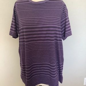 Purple t shirt stripe XL